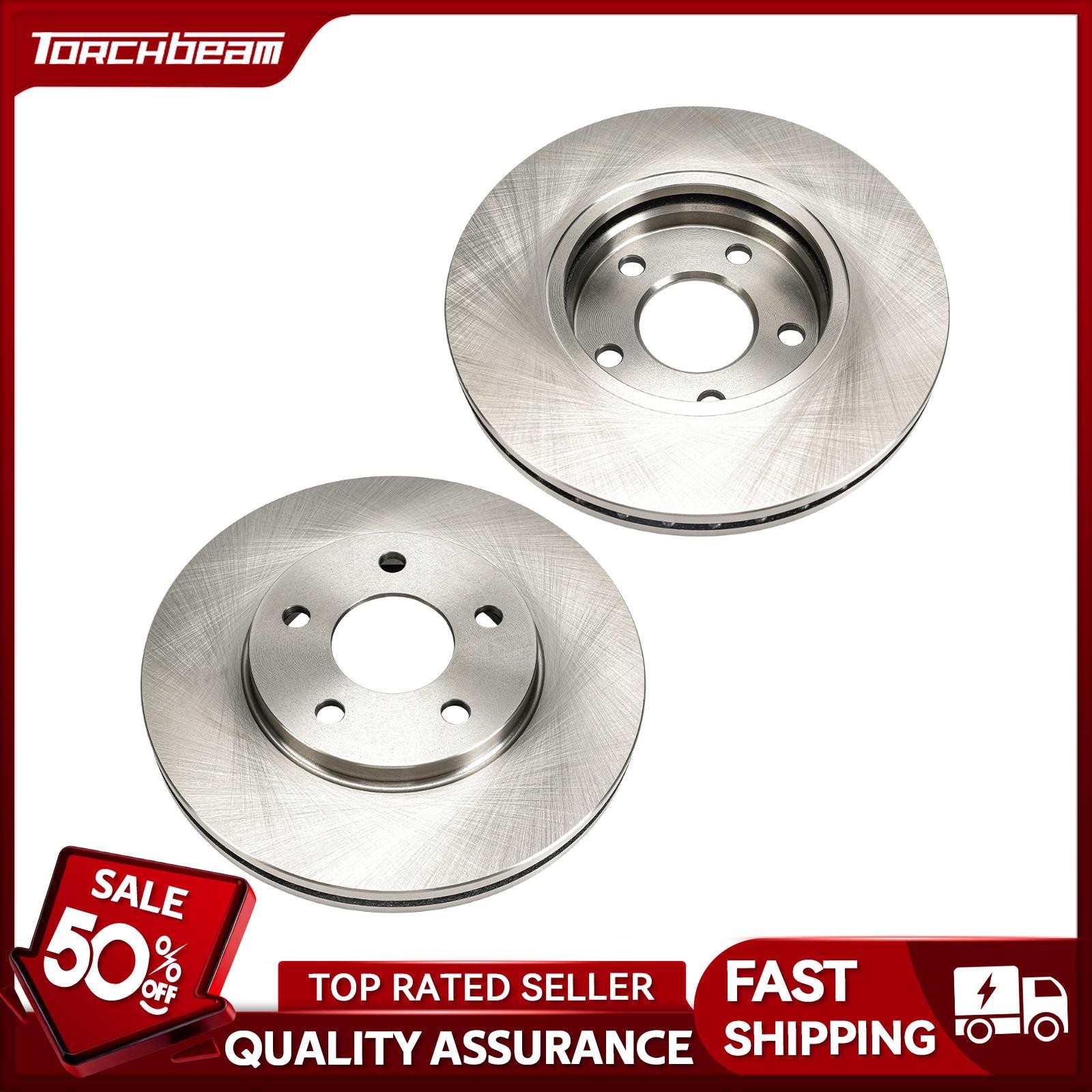 2x Front Disc Brake Rotor – 55095 5-Lug For 2004-2008 Malibu 2006-2007 G6 580244