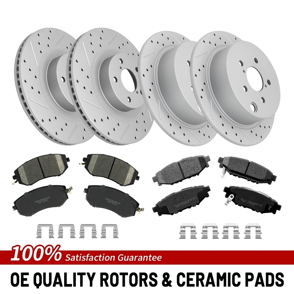Front Rear Brake Rotor Pad For 2013-2018 Subaru XV Crosstrek/Crosstrek Forester