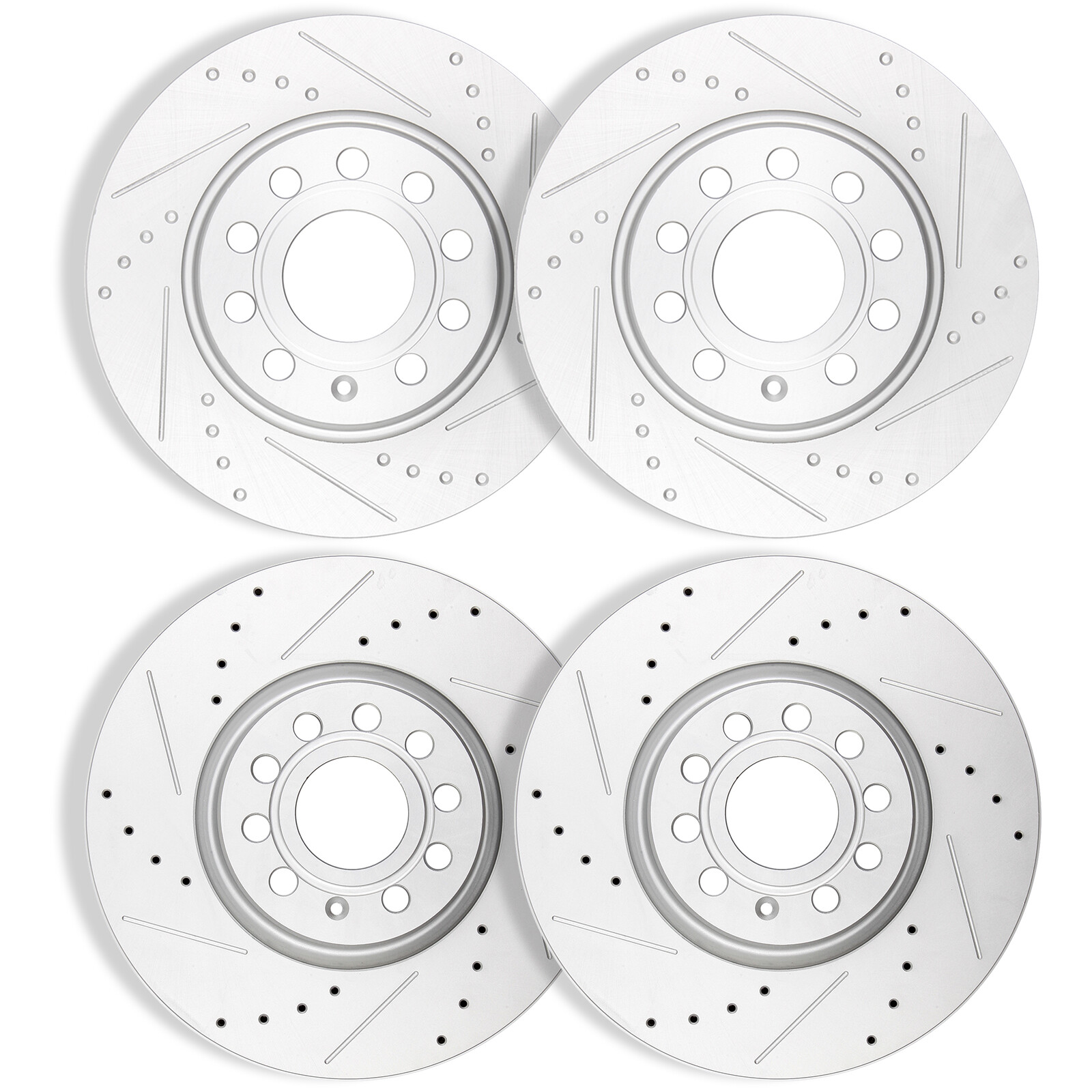 312mm Front & 272mm Rear DRILLED Brake Rotors for VW Jetta Passat Beetle GTI A3O
