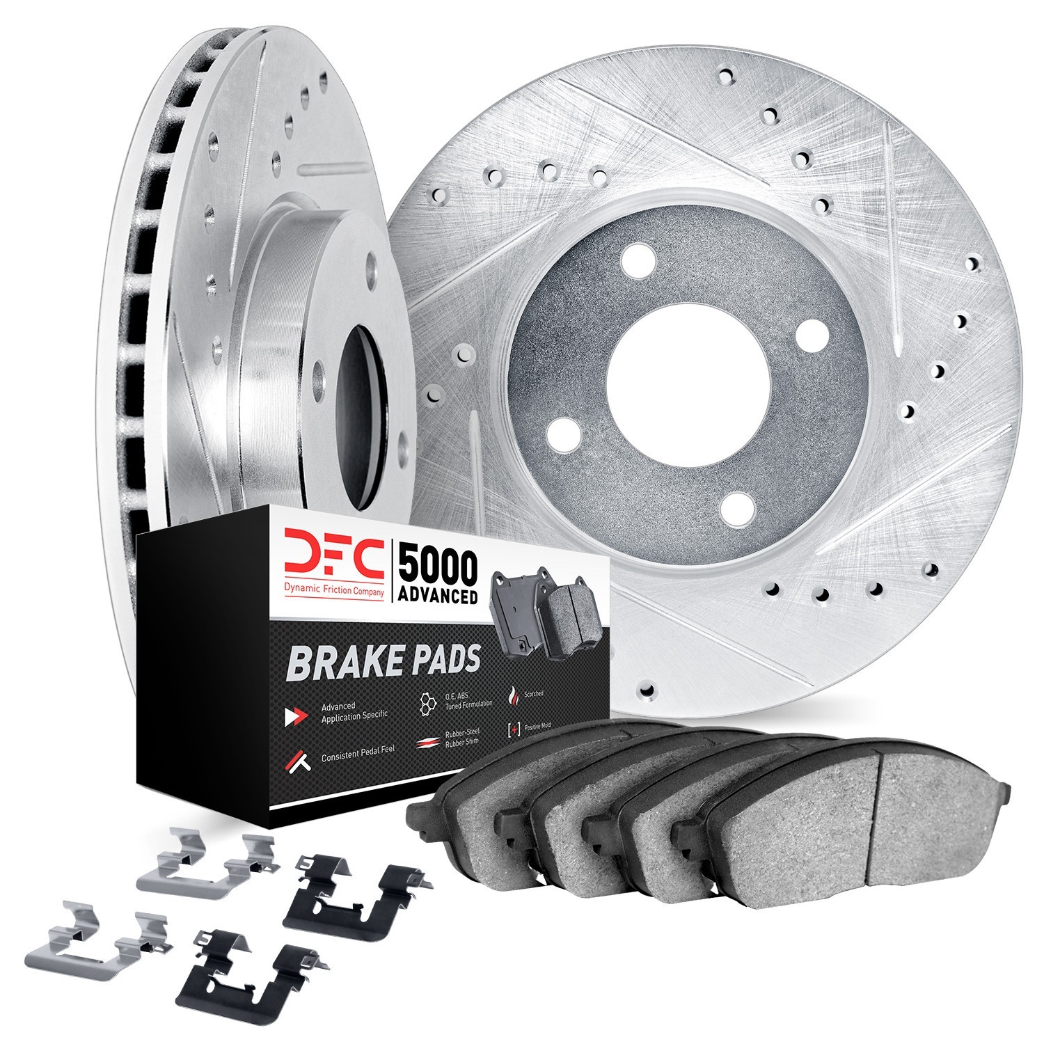 Dynamite Friction Disc Brake Kit for Tempo, Topaz, Escort, Lynx, LN7 7512-55031