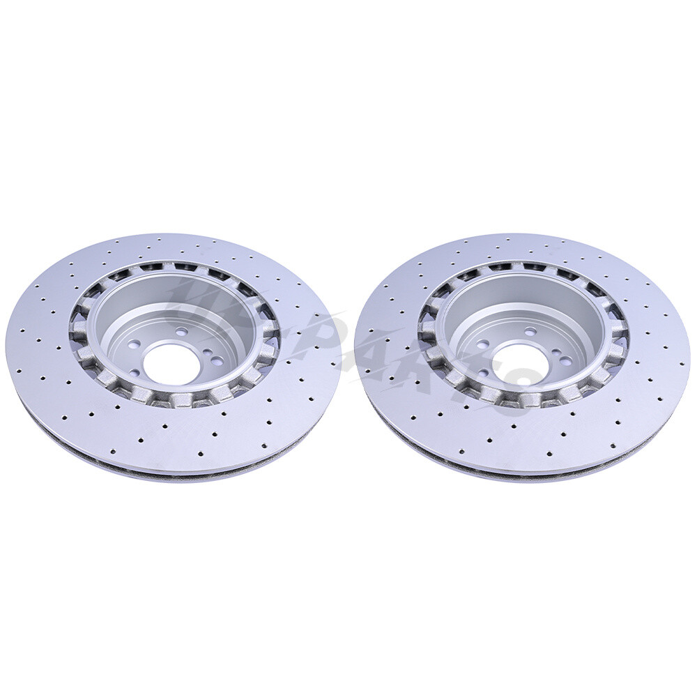 New For BMW F85 F86 X5 X6 M Rear LH+RH Advanced Cross Drilling Brake Rotors