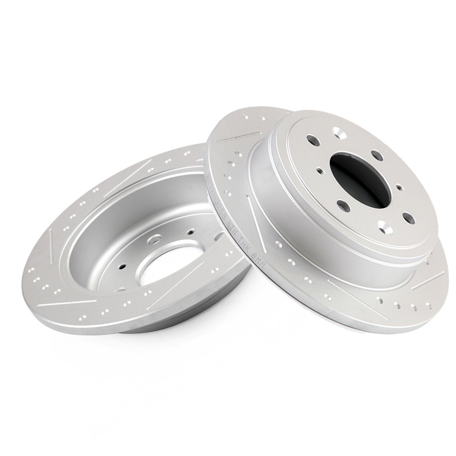 239mm Rear Drilled Disc Brake Rotors for Honda Civic CRX Prelude Acura Integra