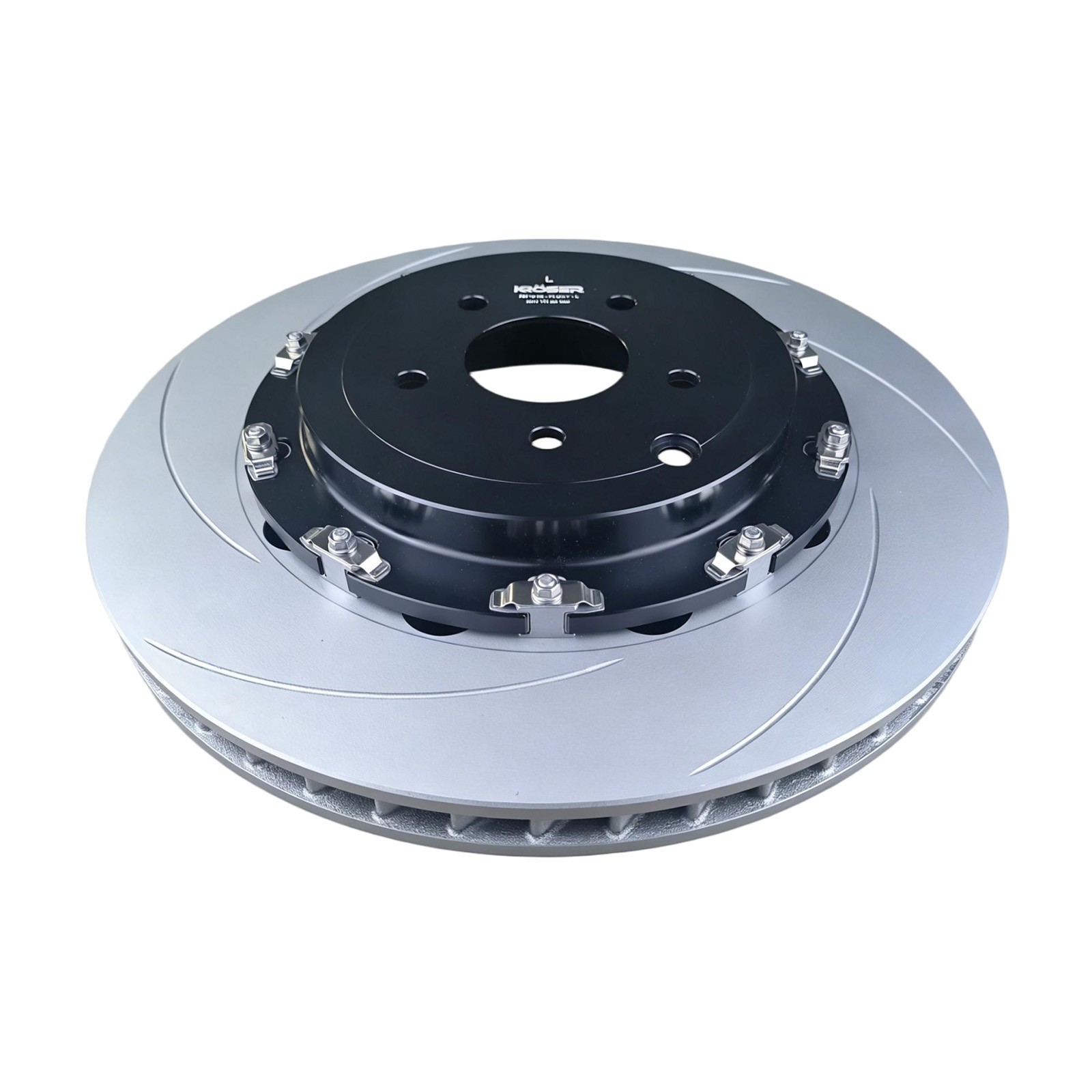 Two-Piece Front Floating Slotted Brake Rotors For NISSAN GT-R R35 (09-24) 380mm