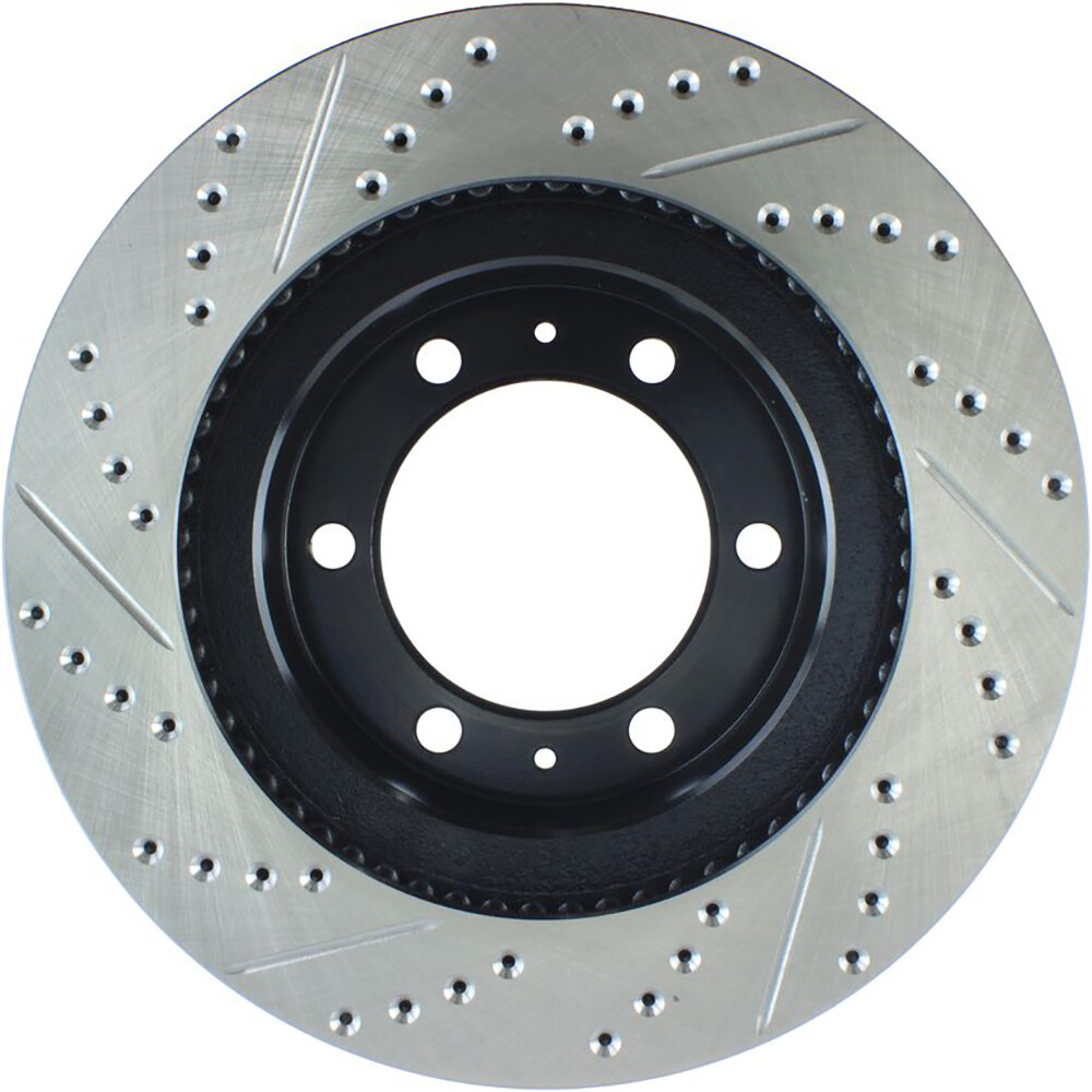 StopTech 127.44129L Front Left Drilled Disc Brake Rotor for 05-19 Toyota Tacoma