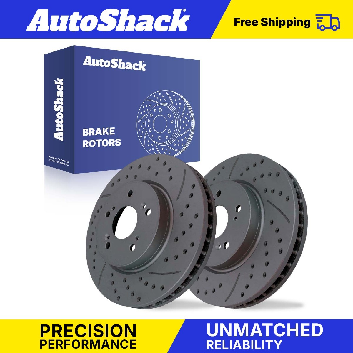 Front Drilled Slotted Brake Rotors Pair for Honda CR-V Crosstour Acura RDX