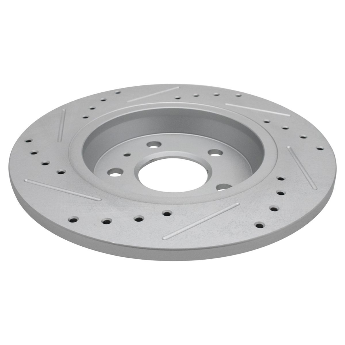 TRQ Front & Rear Performance Drilled Slotted Rotor & Posi Ceramic Brake Pad Kit