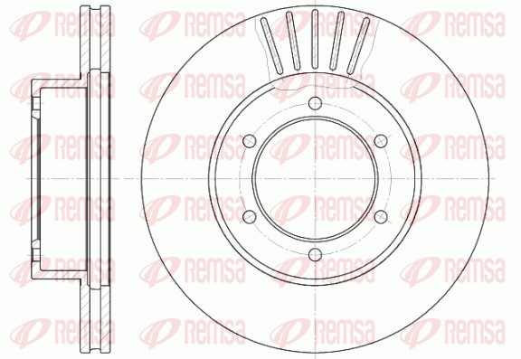 Remsa 6501.10 Brake Disc for Toyota