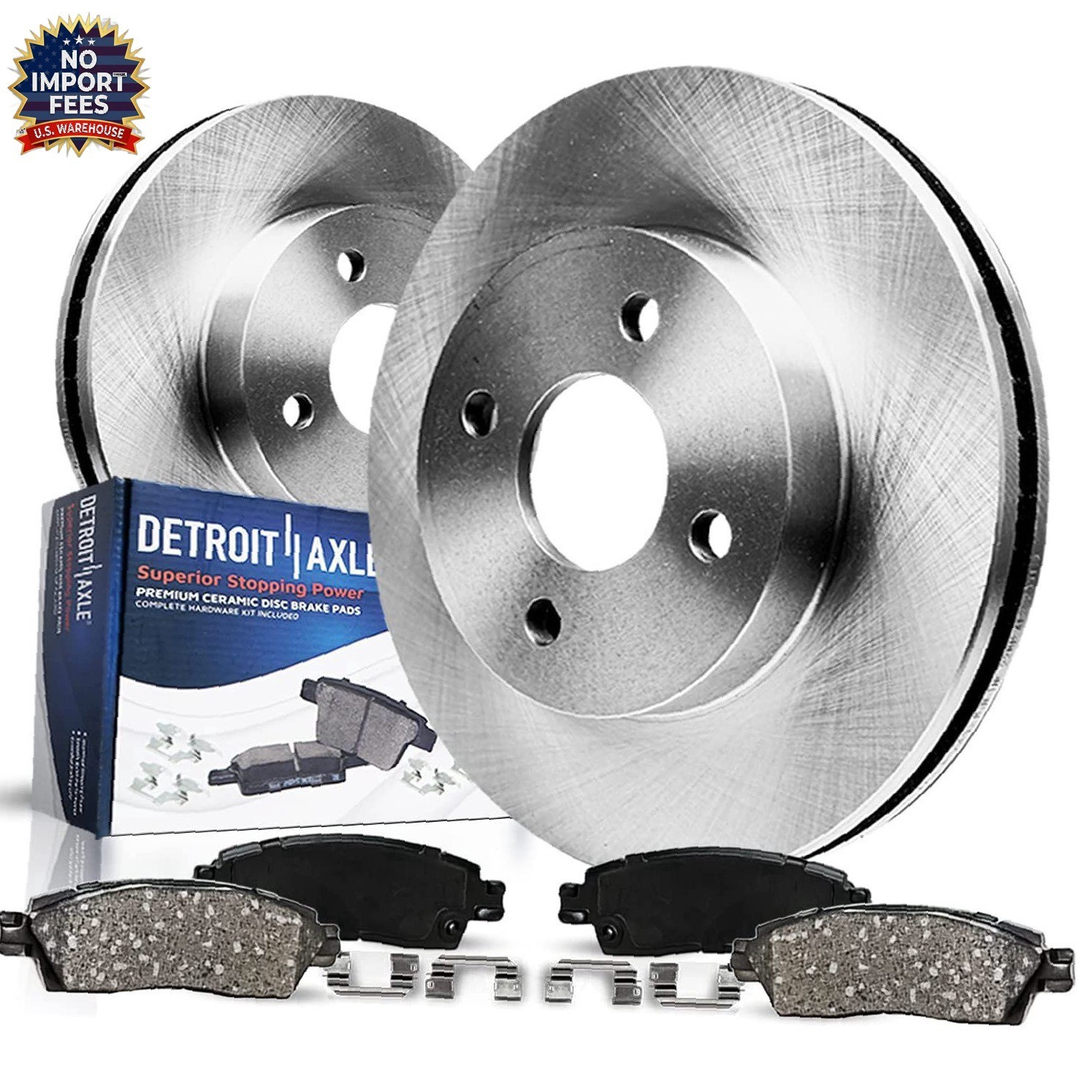 Front Disc Brake Rotors Ceramic Pads Kit for 1998-2002 Honda Accord – NEW