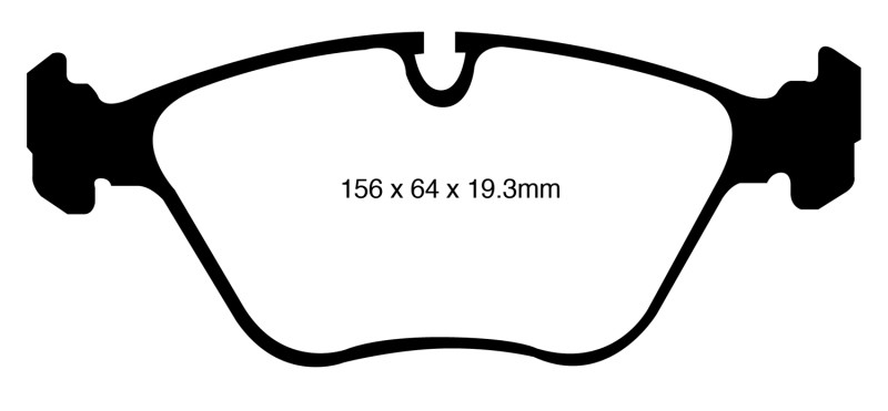 EBC Redstuff Ceramic Low Dust Front Brake Pads for BMW X5 & X6 2008-2014