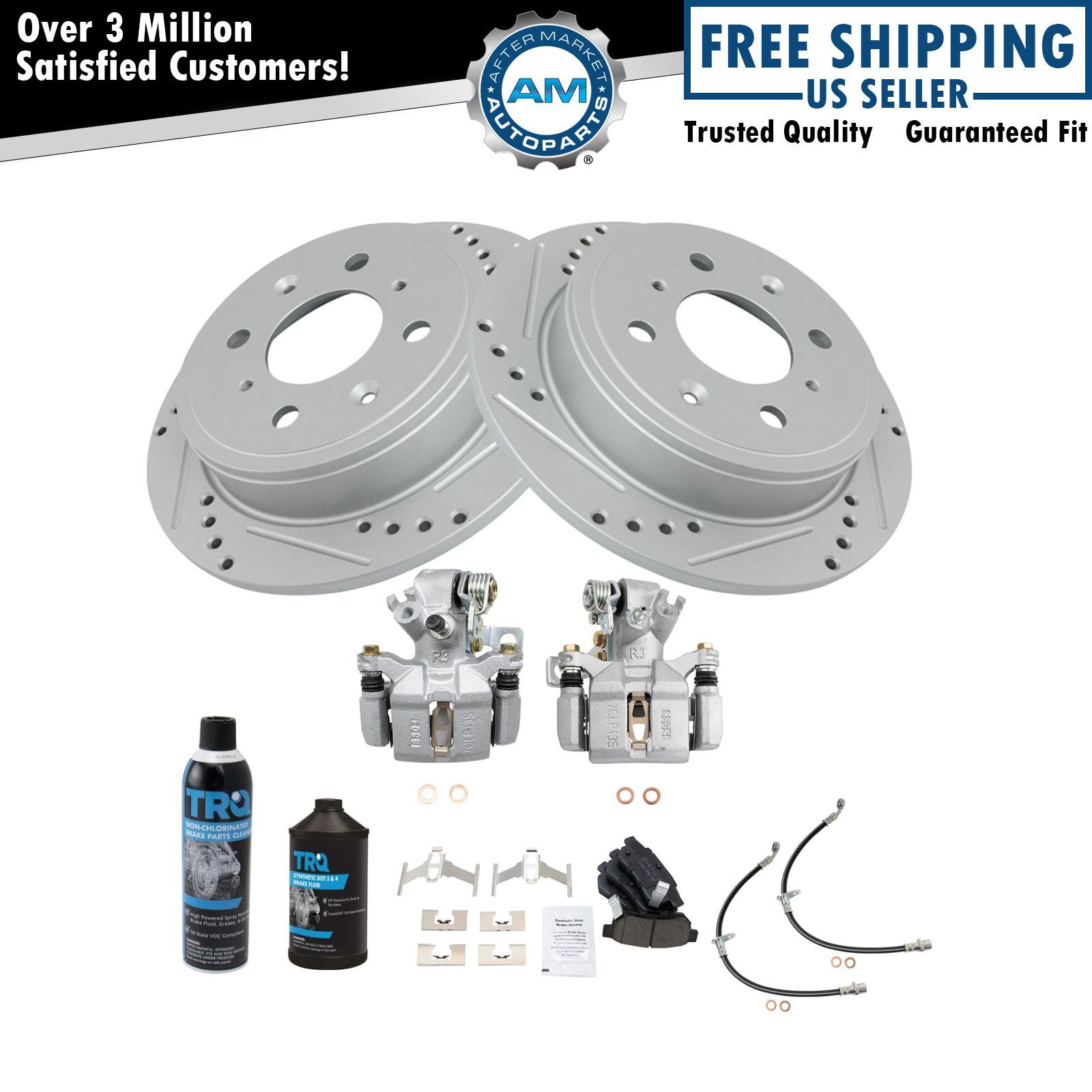 Performance Brake Pad & Rotor Kit Performance Ceramic Fits Honda
