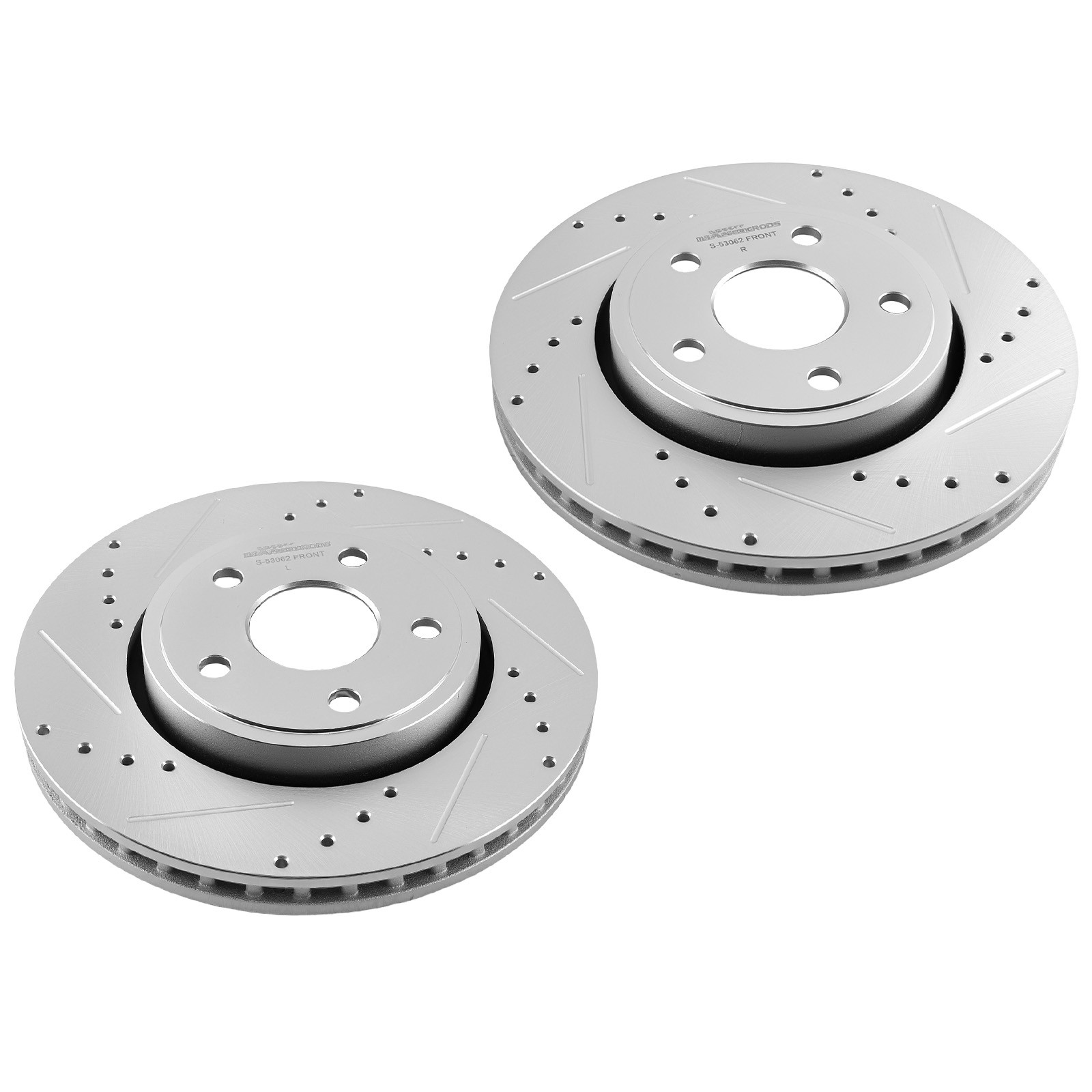 Front Rear Brake Rotors+Ceramic Brake Pads Kit for Jeep Grand Cherokee 2011-2018