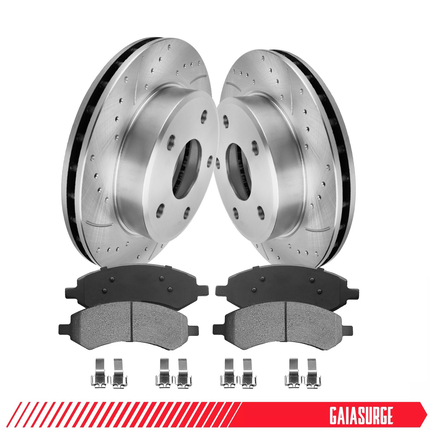 12.3in Front Disc Rotors + Brake Pads for 2005-2010 Dodge Dakota 3.7L 4.7L