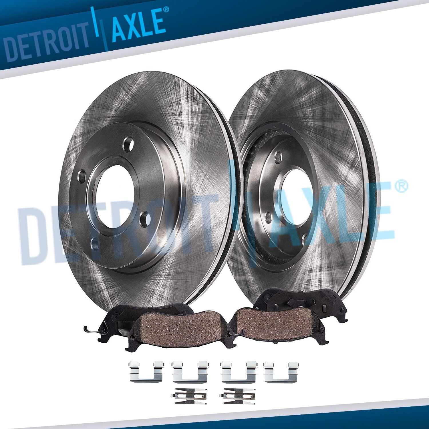 Front Disc Brake Rotors Brake Pads for 2002 2003 2004 2005 Hyundai Elantra 4-Lug
