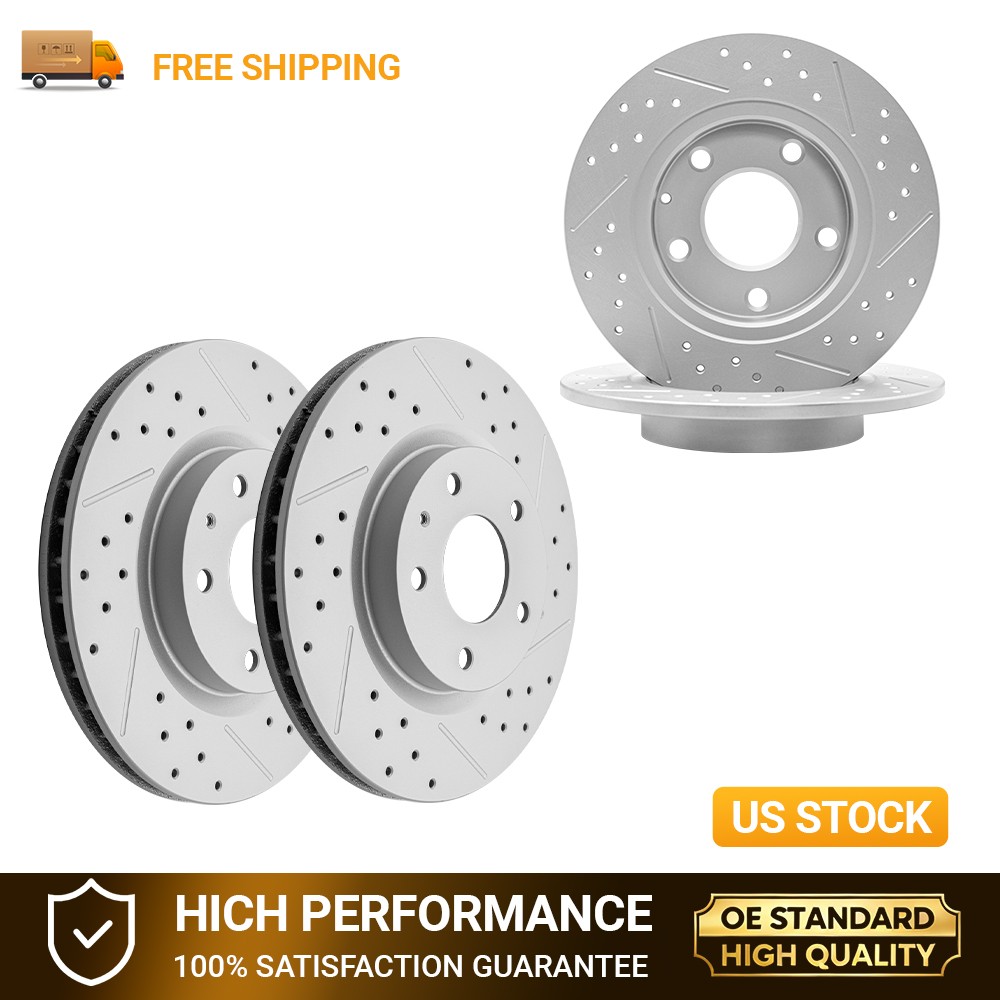For Mazda CX-30 2020 2021 295mm Front & 265mm Rear Disc Drilled Rotors