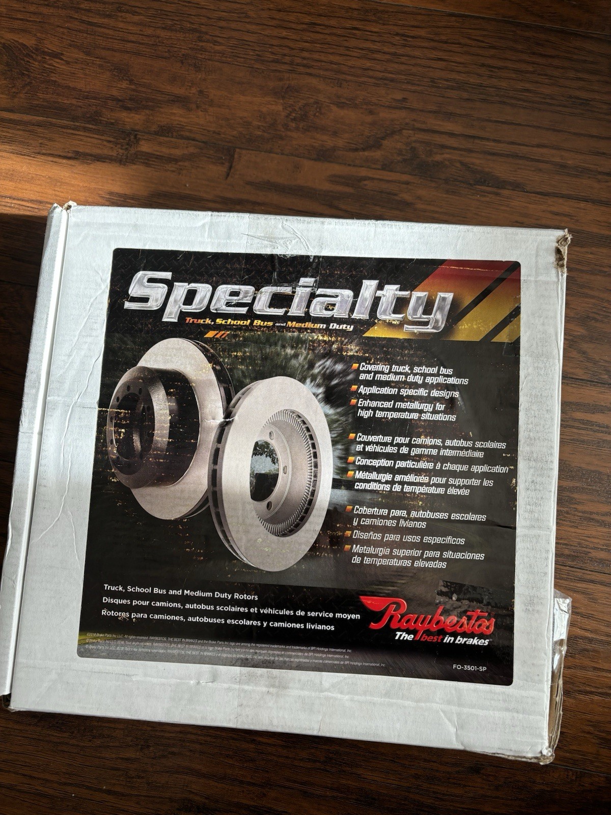 Raybestos Specialty Truck Automotive Replacement Front Brake Rotor for Select 20