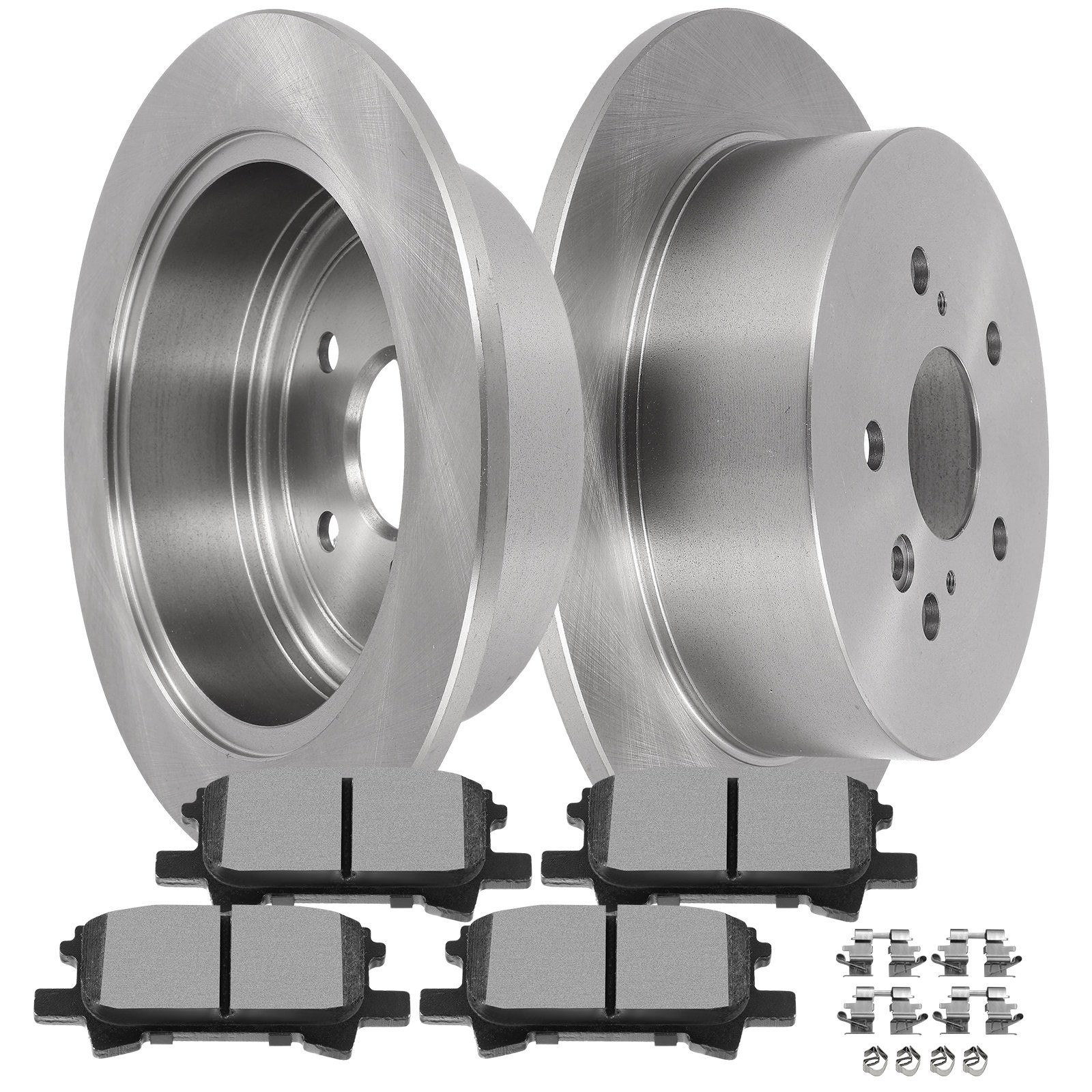 Rear Brake Rotors Metallic Pads Fits Toyota For Highlander 2004 2005 – 2007