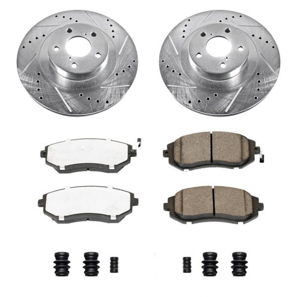 Power Stop Brake Kit For Saab 9-2X 2005 2006 – Front Z26 Street Warrior