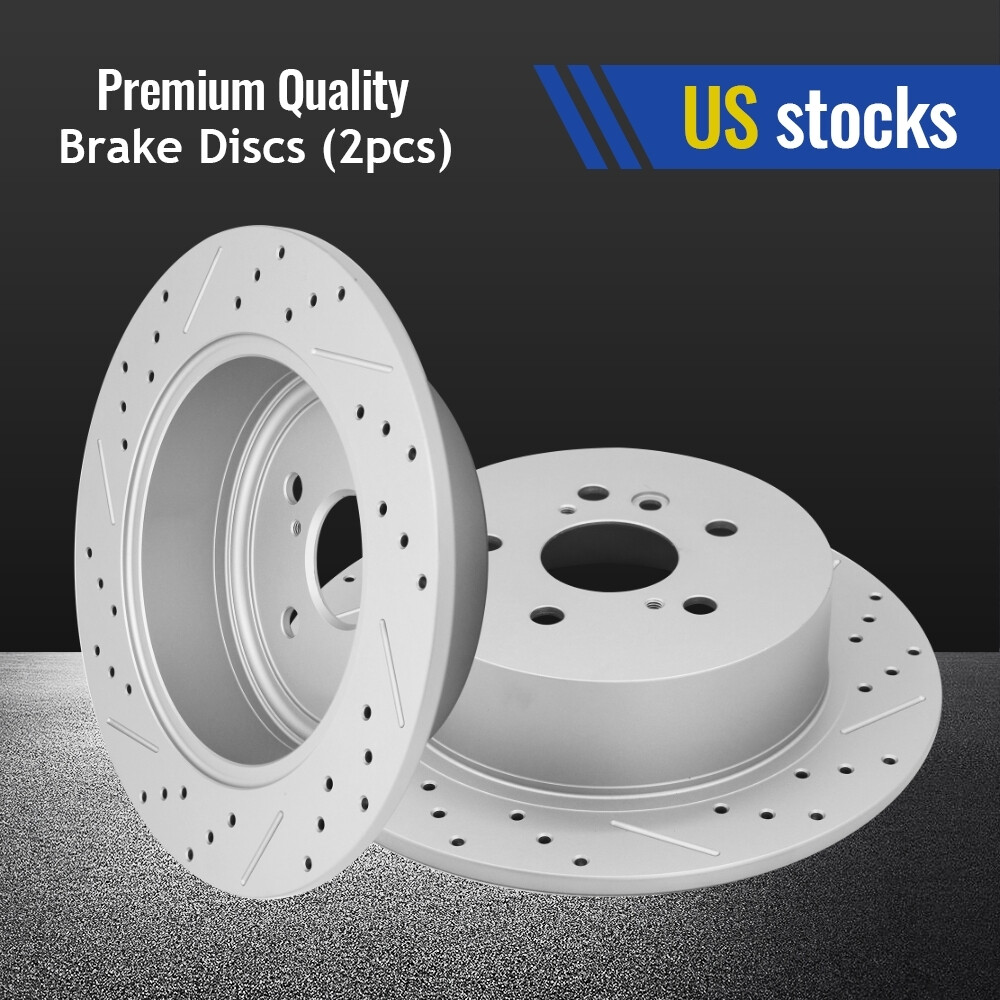 309mm Rear Disc Brake Rotors for 2008 2009 2010 2011 2012-2014 Toyota Highlander