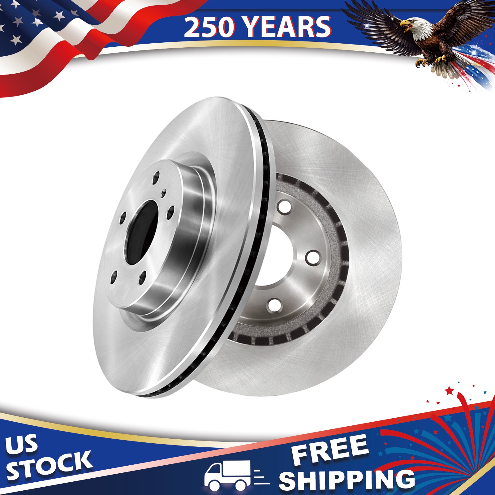 296mm Both (2) Front Disc Brake Rotors for 2003 – 2005 Infiniti G35 Nissan 350Z