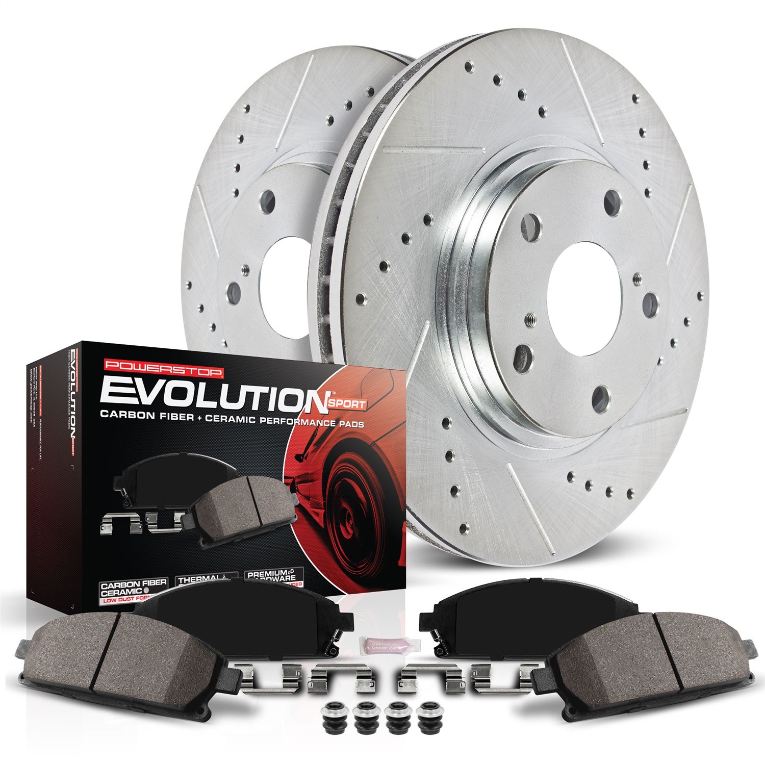PowerStop K8011 Disc Brake Kit For Select 17-22 Hyundai Kia Models