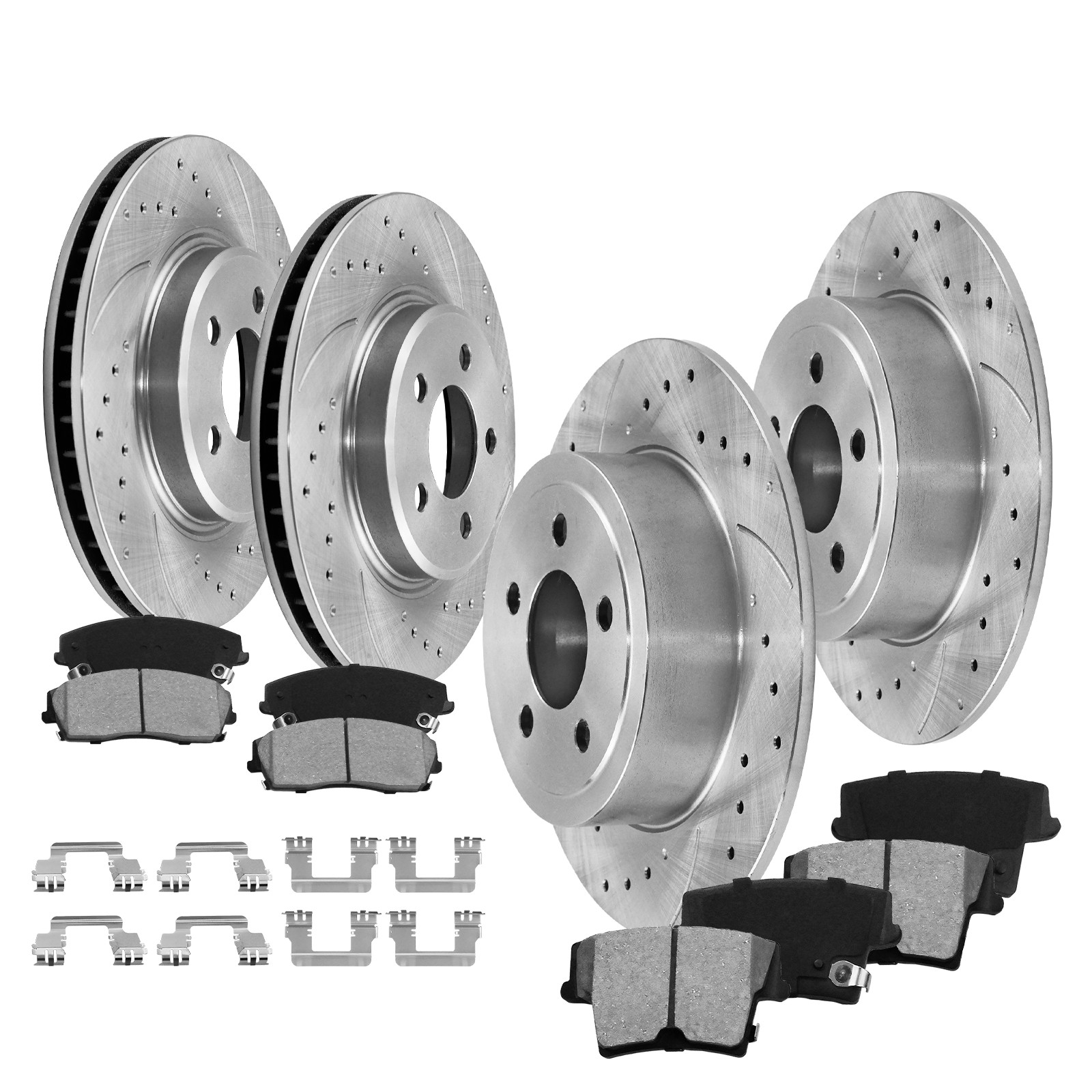 320mm Front Rear Brake Rotors Pads for Dodge Charger Challenger Magnum 300 RWD