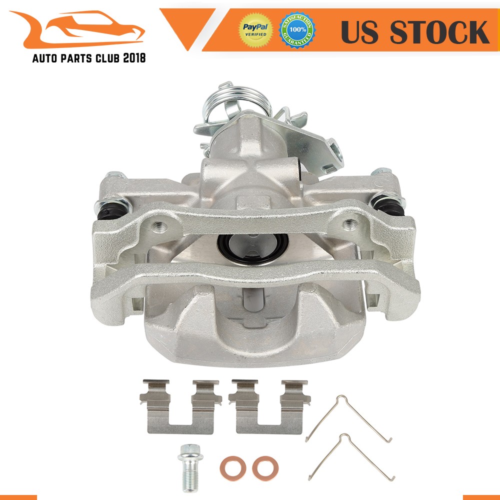 Silver Brake Calipers Rear Left For 2013 2014 2015 2016 Dodge Dart w/ Bracket