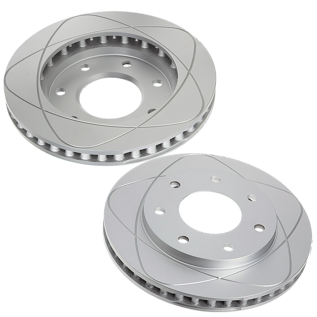 Front Vented Disc Brake Rotors & Pads For Chevrolet G30 92-75, P30 96-76; 327mm