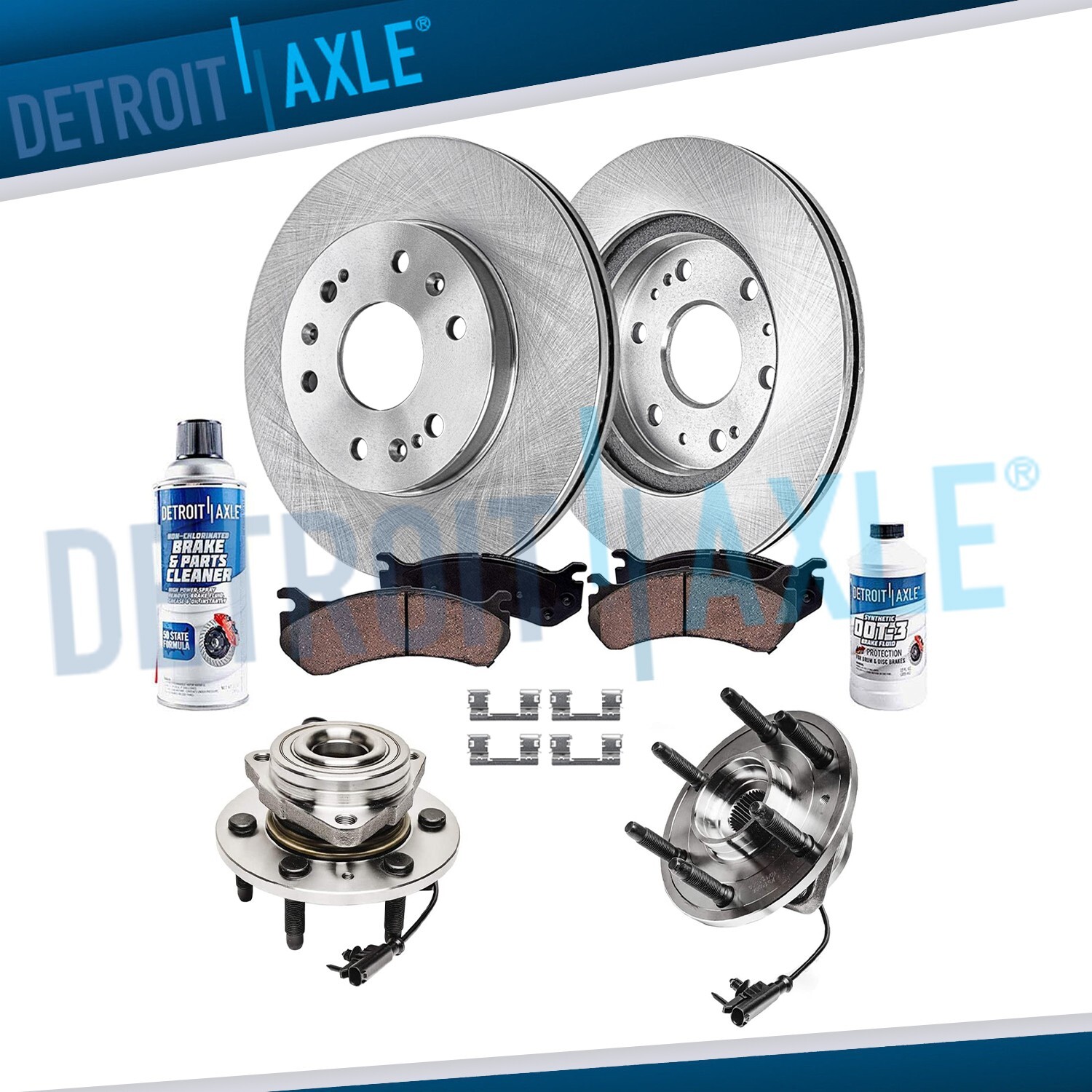 4WD Front Wheel Bearing Hub Brake Rotor for Silverado Sierra 1500 Tahoe Yukon