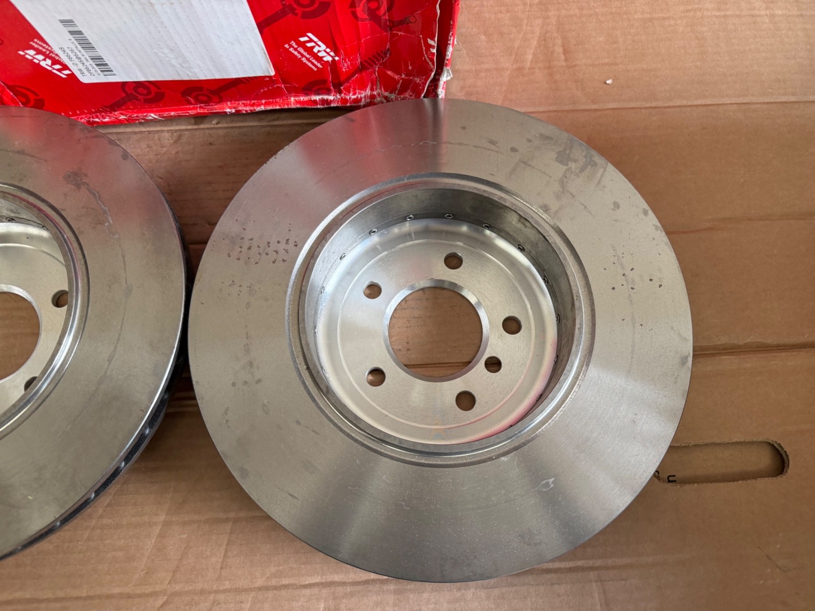 Fits BMW 5 6 Series E60 E61 Rear Vented Brake Discs Pair 345mm TRW DF6624S