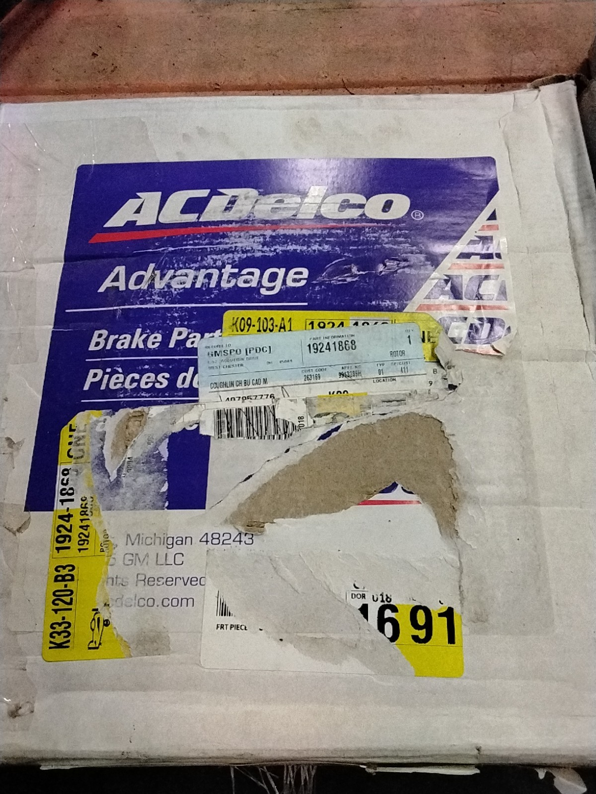 ACDelco 18A813A Disc Brake Rotor 19241868