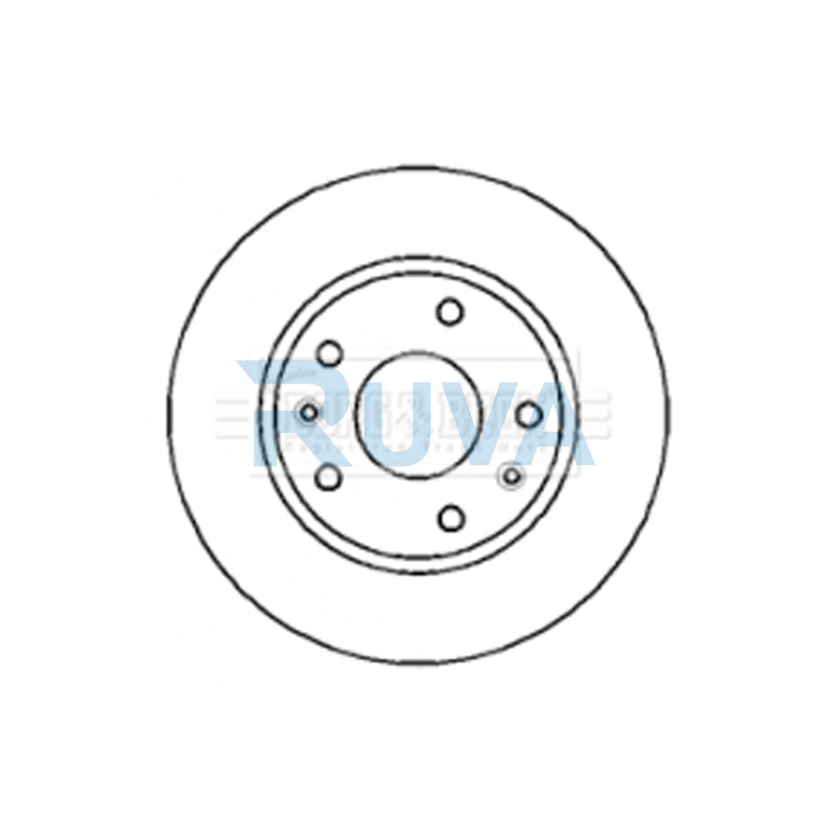Fits Land Rover Freelander 1.8 2.0 TD4 2.5 Ruva Front 1x Brake Disc SDB101070