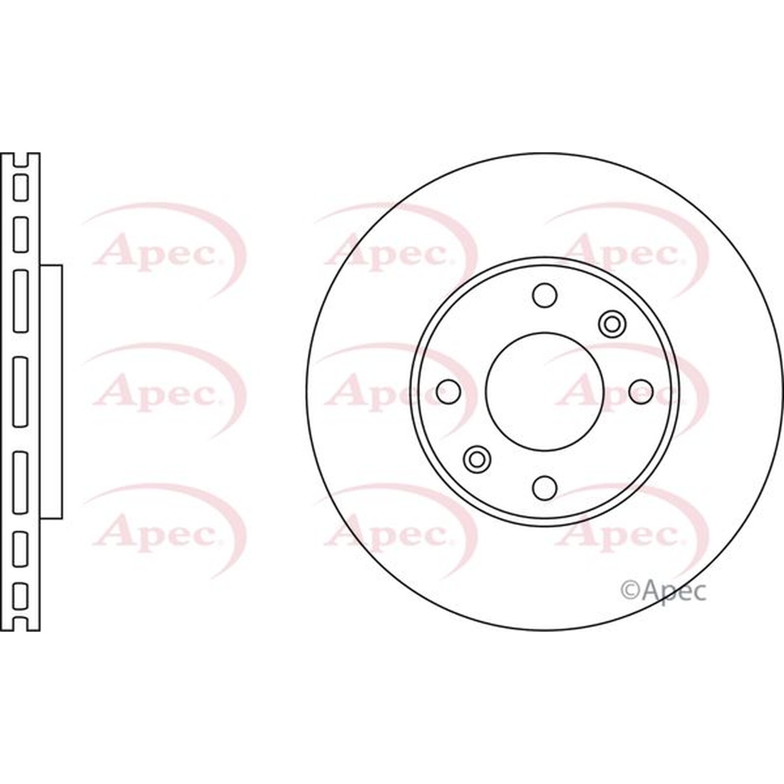 Apec Front Brake Disc DSK2136 – OE High Quality Precision Engineered Part