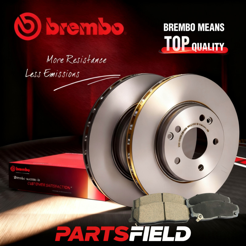 1 Pair Front Brembo Disc Rotors+KDH Brake Pads for VW Caddy SAB SAJ 05-20 288mm