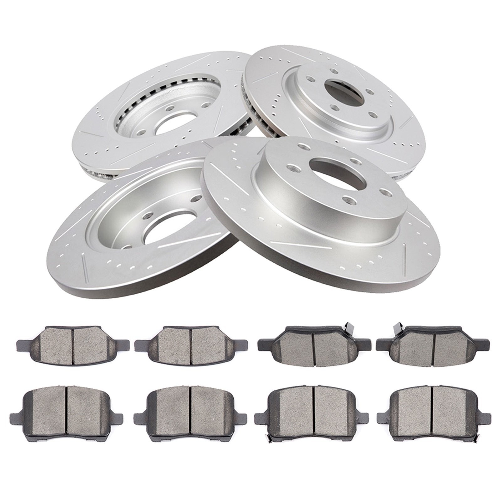 For Chevrolet Pontiac G5 Saturn Aura Ceramic Brake Pads And Rotors Front Rear