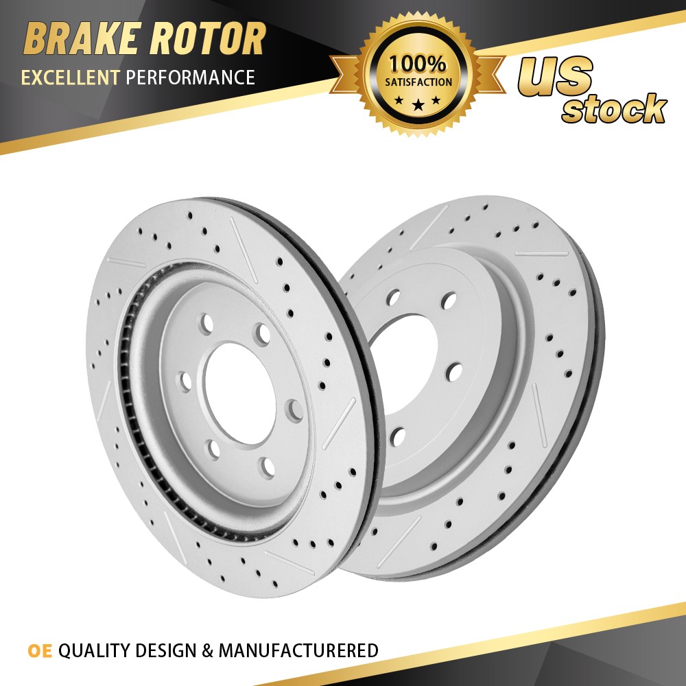13.23 inch Rear Drilled Brake Rotors for Ford F-150 Expedition Lincoln Navigator