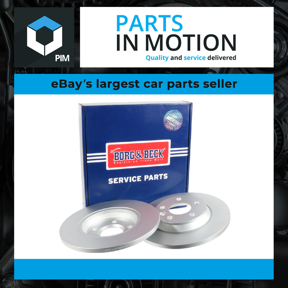 2x Brake Discs Pair Solid Rear 294mm BBD4278 Borg & Beck Set 1110251 1140278 New