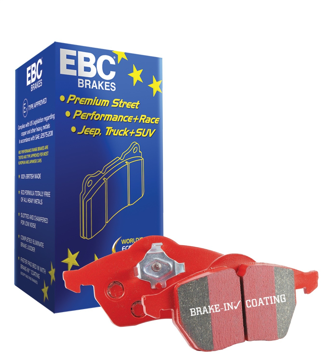 EBC Brakes DP32082C EBC Redstuff Ceramic Low Dust Brake Pads
