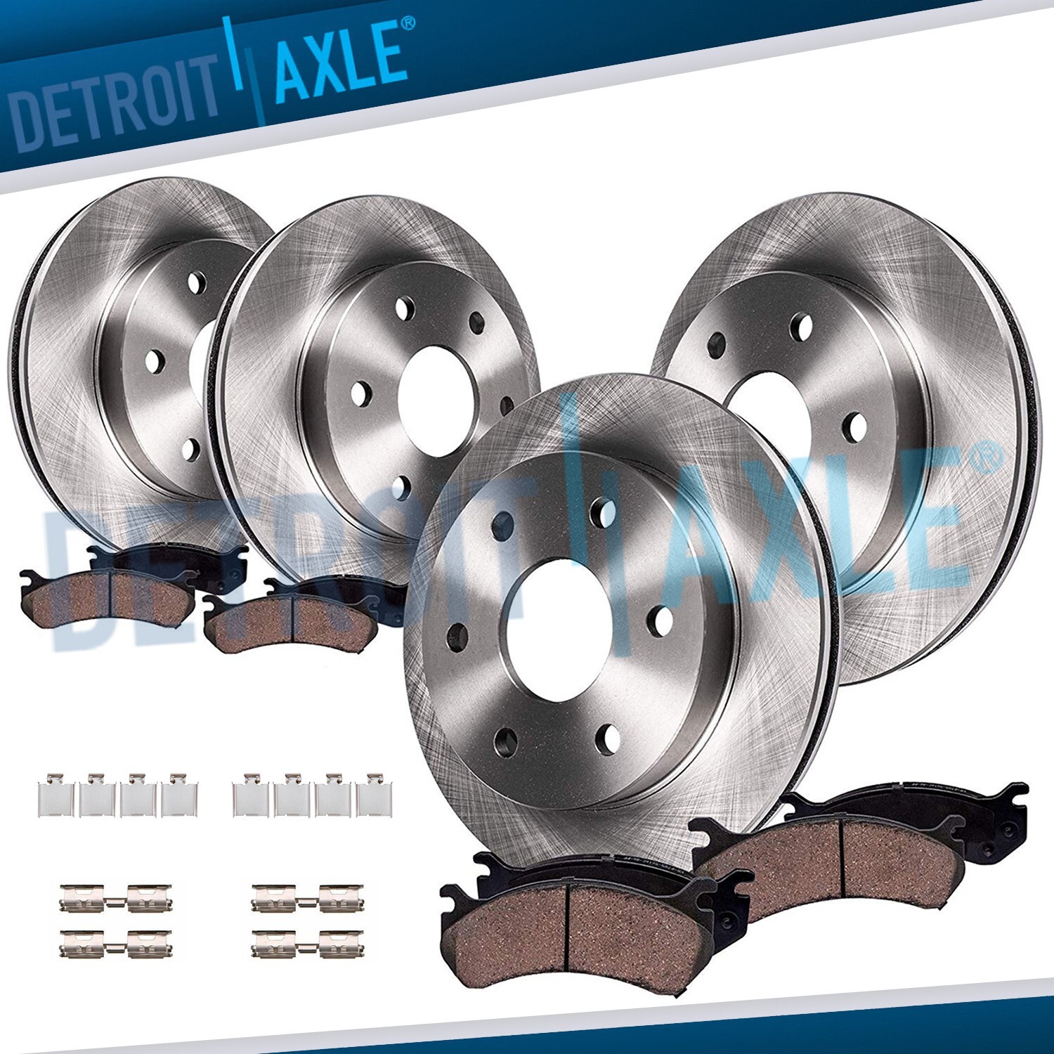 For 2018 – 2020 F-150 Expedition Lincoln Navigator Front Rear Rotors Brakes Pads