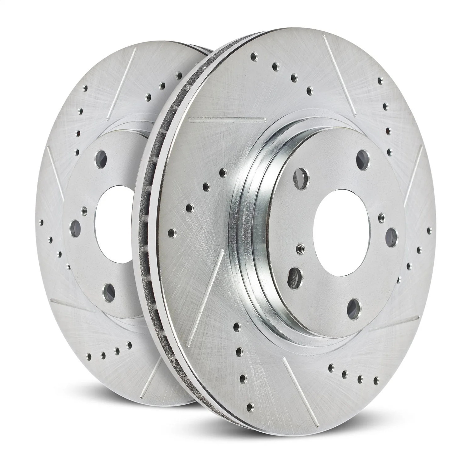 PowerStop EBR1414XPR Rear Drilled & Slotted Brake Rotors for 2012-2020 BMW 328i