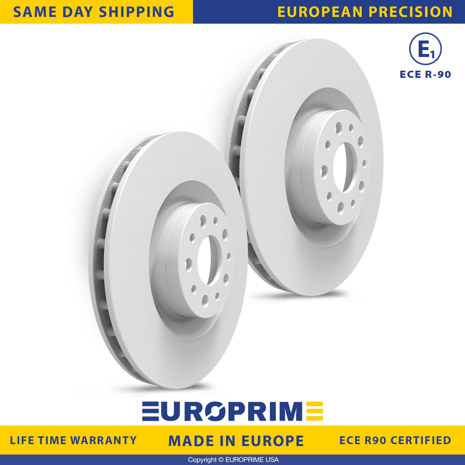 12.01 inch Front Disc Brake Rotors Set for 2014-2020 Fiat 500L Replacement