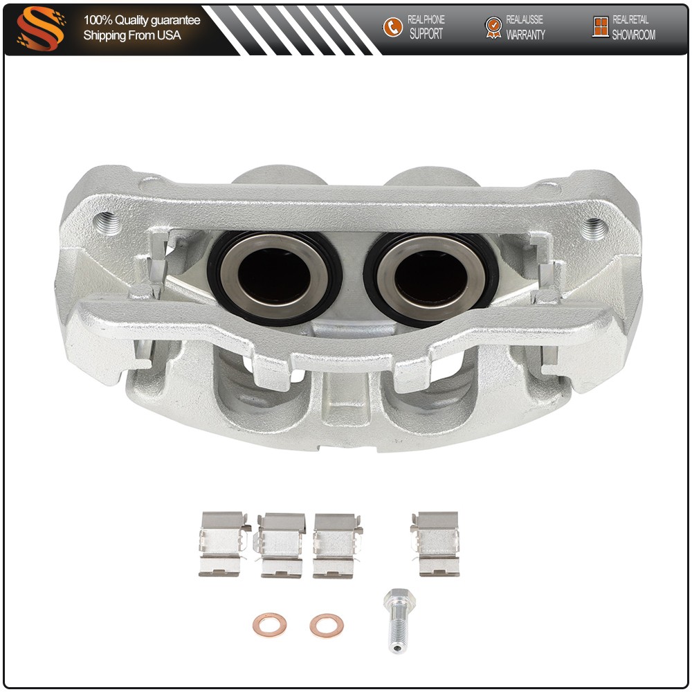 Front Right Brake Calipers For 2013- 18 19 2020 Ford F-250 Super Duty w/ Bracket