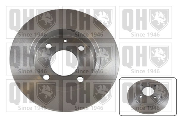 2x Brake Discs Pair Solid fits FORD ESCORT Mk5, Mk6 1.8D Front 90 to 01 240mm QH