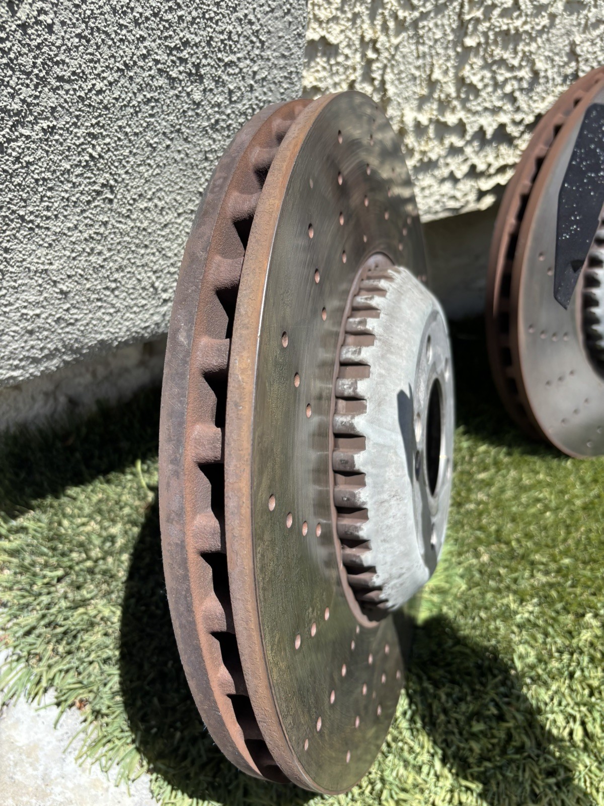 Set Front Left Right Disc Brake Rotor OEM 2224215100 Mercedes S550 W222 2014-20