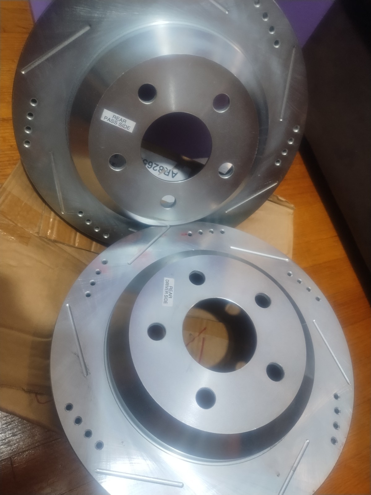 PowerStop Evolution Drilled Slotted Rotors Pair Rear For Chevrolet Camaro
