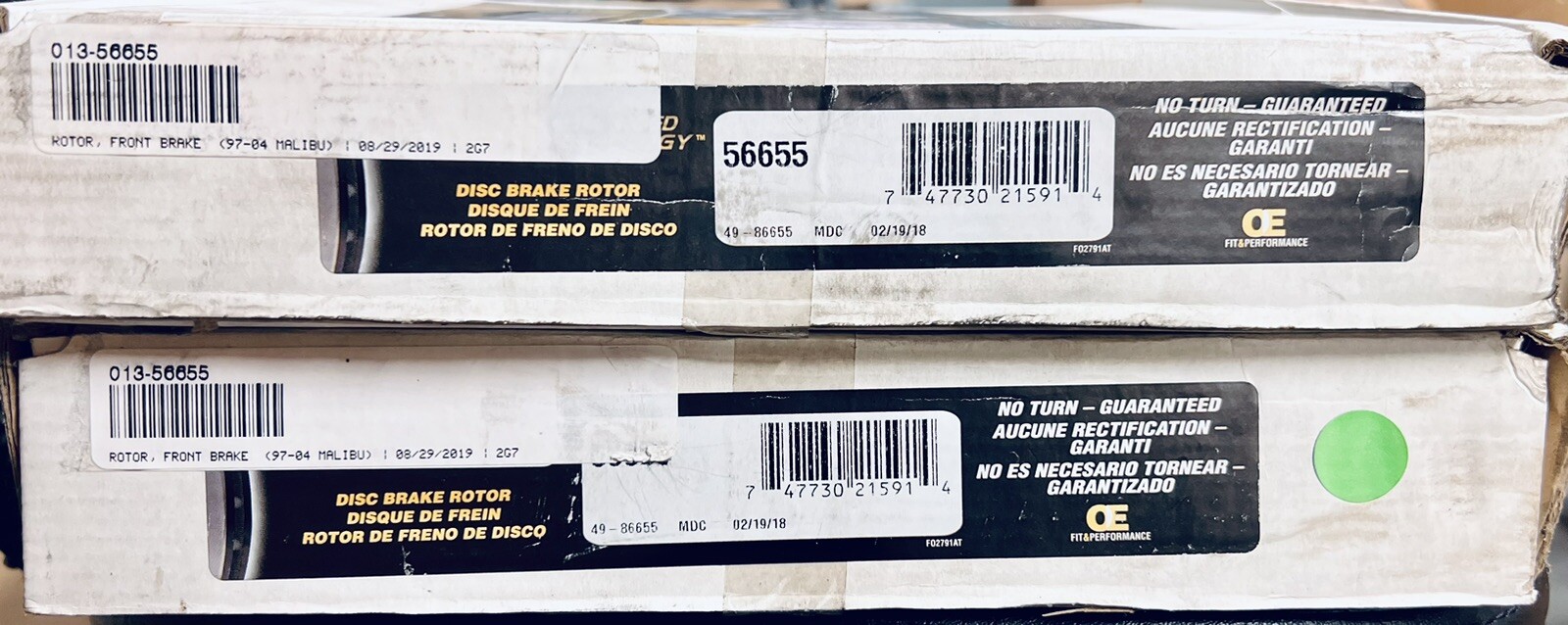NEW Raybestos Brakes 56655 Disc Brake Rotors (2PACK) FREE SHIPPING