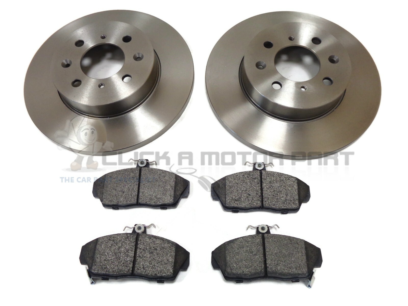 ROVER 25 45 200 400 SOLID FRONT BRAKE DISCS AND MINTEX PADS NEW