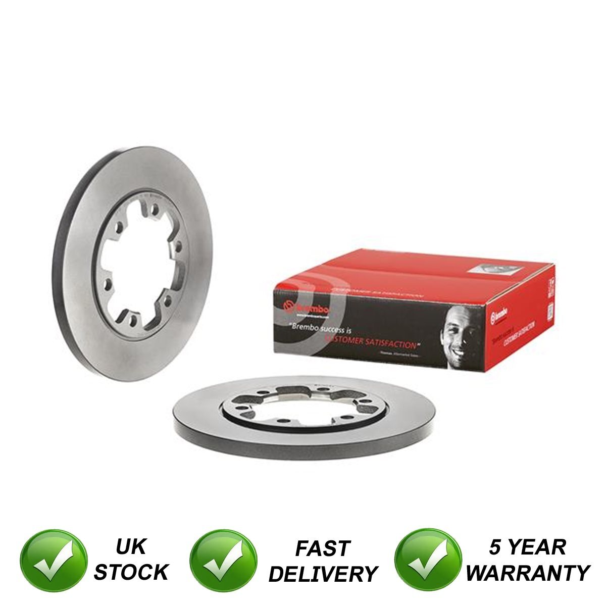Brake Discs Rear SJR Fits Ford Transit 2011- 2.0 D 2.2 dCi TDCi #2