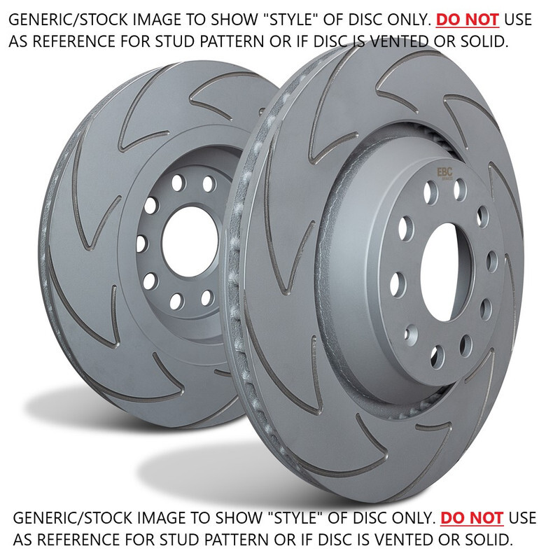 EBC Blade Sport Rear Solid Brake Discs for VW Tiguan Mk2 1.4 Turbo 125 BHP (16>)