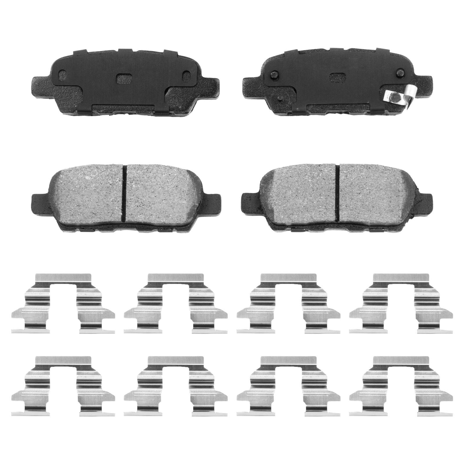 Front Rear Drilled Rotors Ceramic Pads for 2003-2005 INFINITI G35 Nissan 350Z