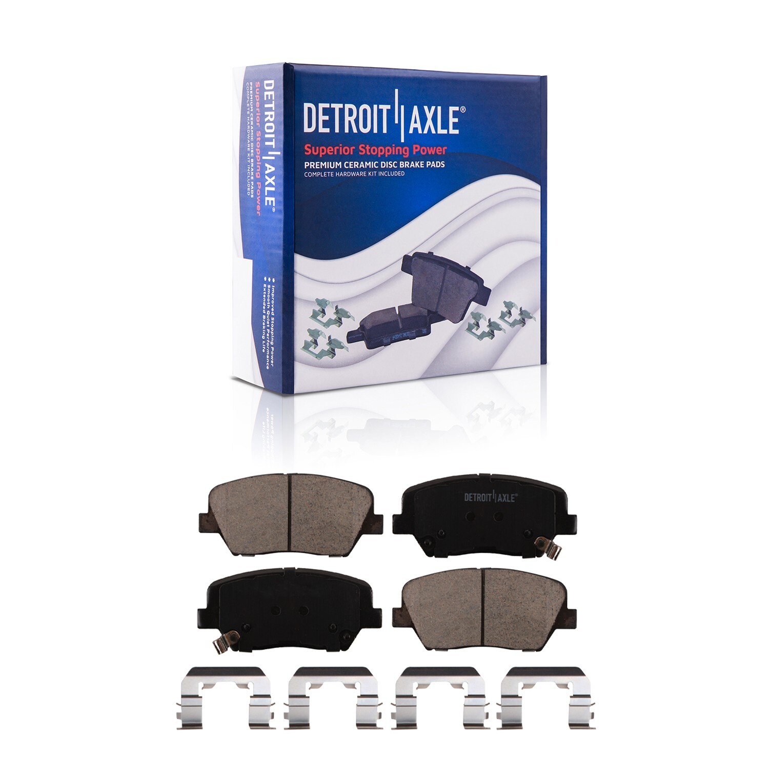 Front Disc Brake Rotors + Ceramic Brake Pads for Hyundai Santa Fe Kia Sorento